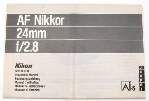 Nikon foglio uso af - d'uso,