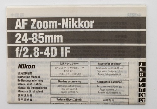 Nikon istruzioni uso af - d'uso,